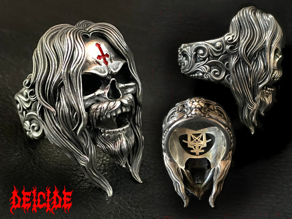 Deicide Glen Benton Rock Roll Death Metal Skull Ring