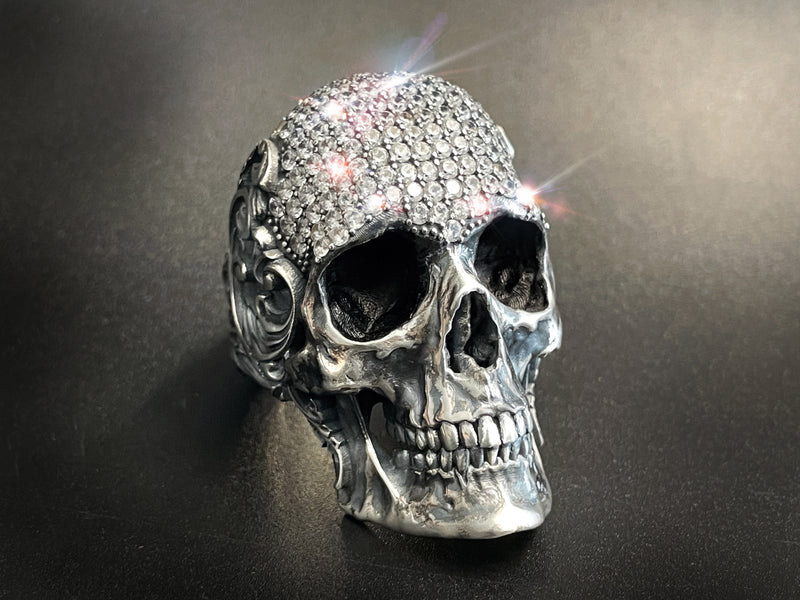 Crystal Skull Ring 