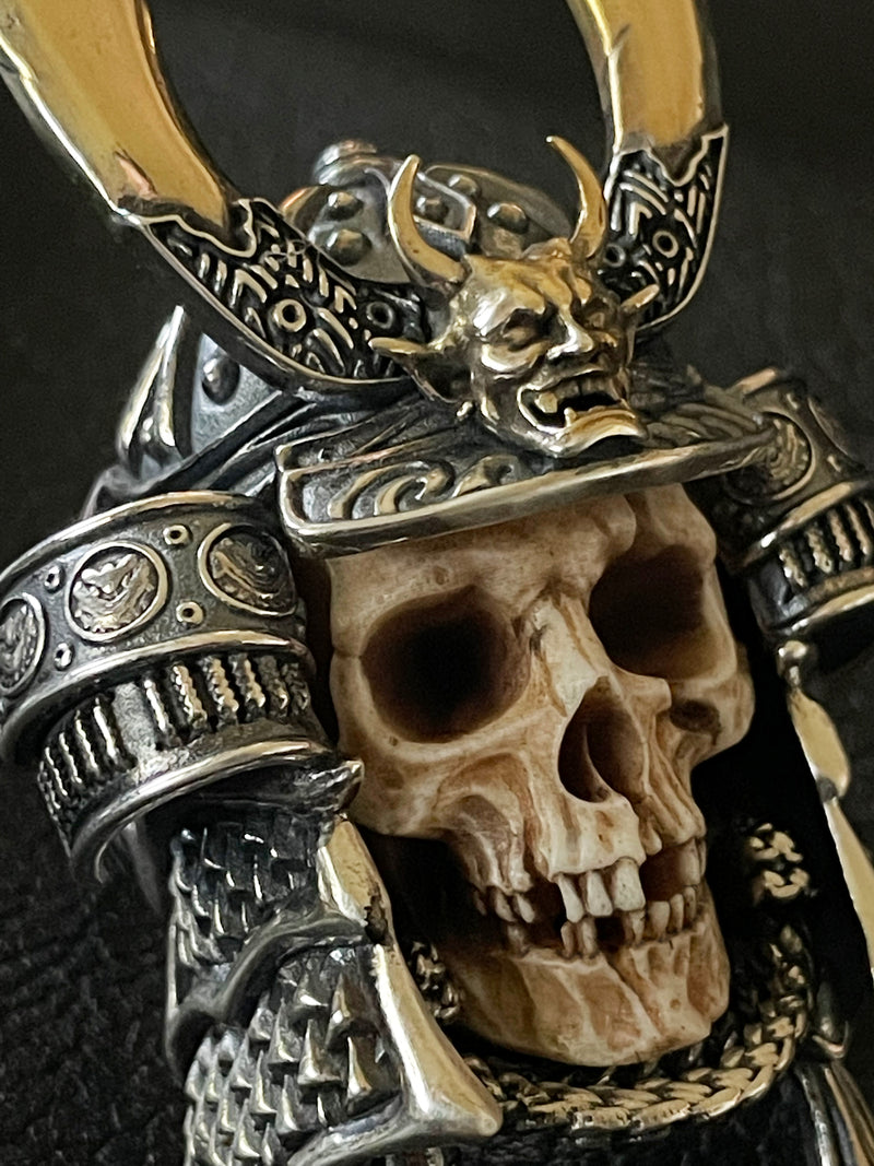 Japanese Samurai Skull Ring