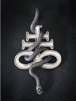 leviathan cross snake pendant