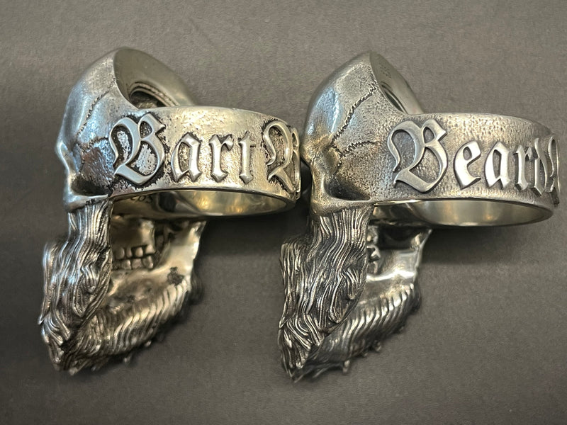Bruderschaft Brotherhood Bearded Skull Ring – Mortis Ores